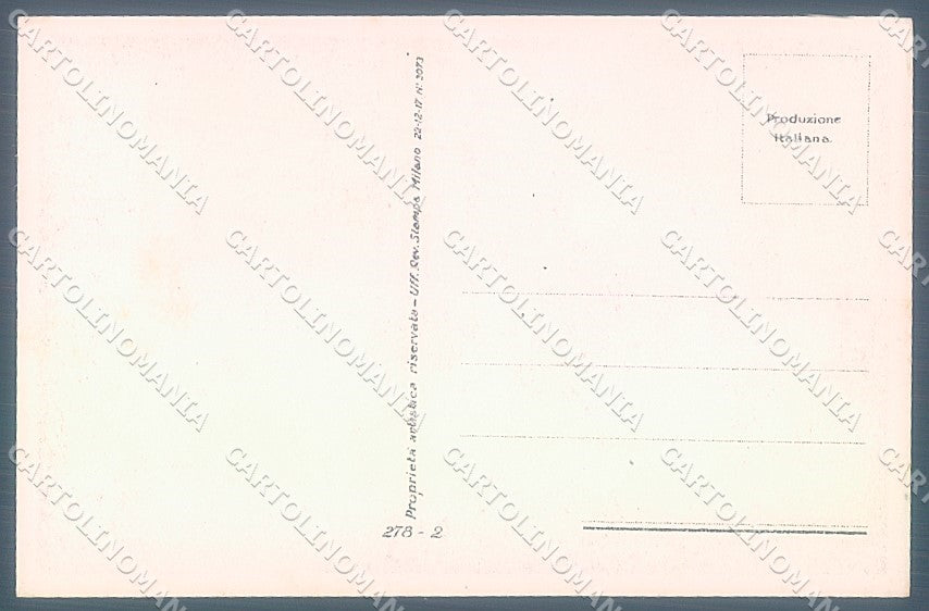 Artist Signed Mauzan Glamour Fashion Lady Mode serie 278-2 postcard HR3394 – retro