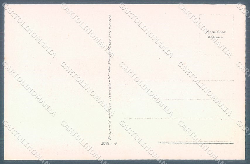 Artist Signed Mauzan Glamour Fashion Lady Mode serie 278-4 postcard HR3396 – retro