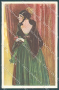 Artist Signed Mauzan Glamour Fashion Lady Mode serie 278-5 postcard HR3397 – fronte