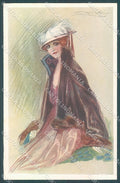 Artist Signed Mauzan Glamour Fashion Lady Mode serie 278-6 postcard HR3398 – fronte