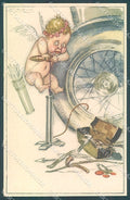 Artist Signed Mauzan Eros Cupid serie 223-4 postcard HR3402 – fronte