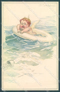 Artist Signed Mauzan Lady Eros Cupid serie 223-6 postcard HR3404 – fronte