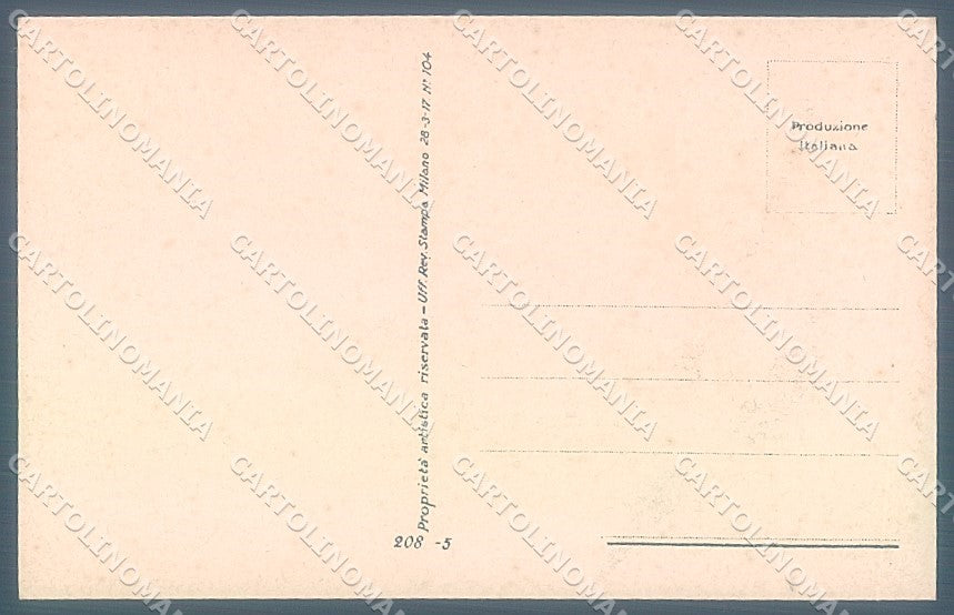 Artist Signed Mauzan Glamour Fashion Lady Mode serie 208-5 postcard HR3409 – retro
