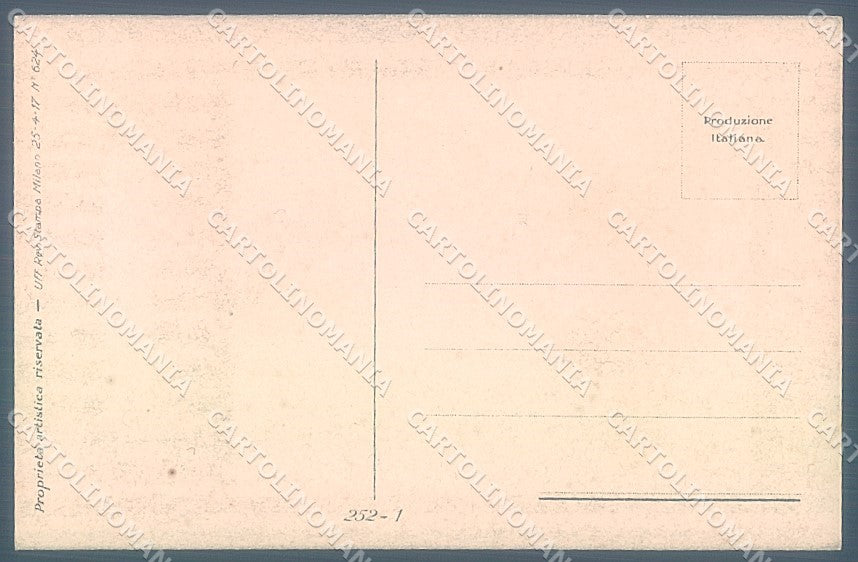 Artist Signed Mauzan Glamour Fashion Lady Mode Hat serie 252-1 postcard HR3417 – retro