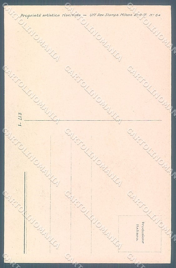 Artist Signed Mauzan Lady Romantic Couple serie 217-1 postcard HR3429 – retro