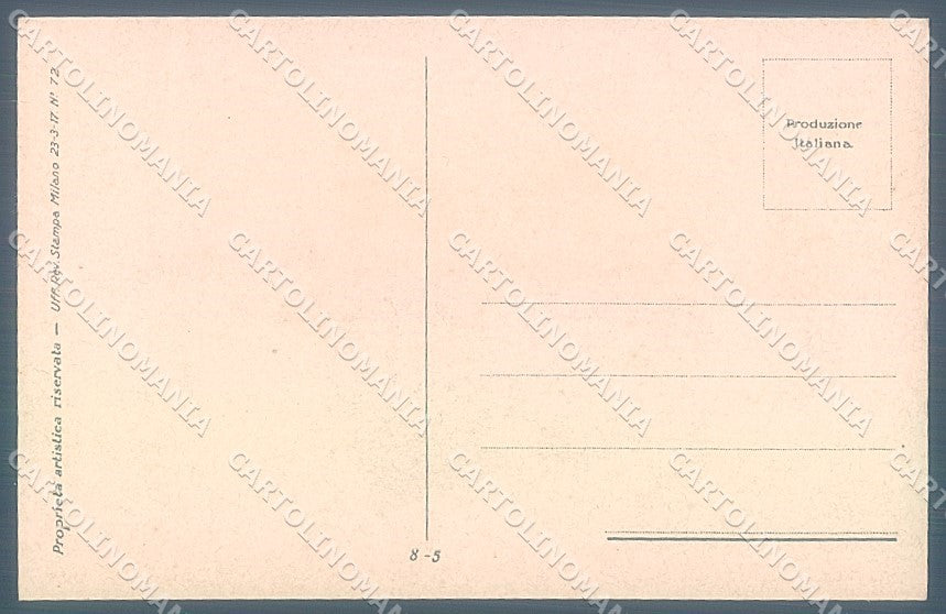 Artist Signed Mauzan Lady Romantic Couple serie 8-5 postcard HR3435 – retro