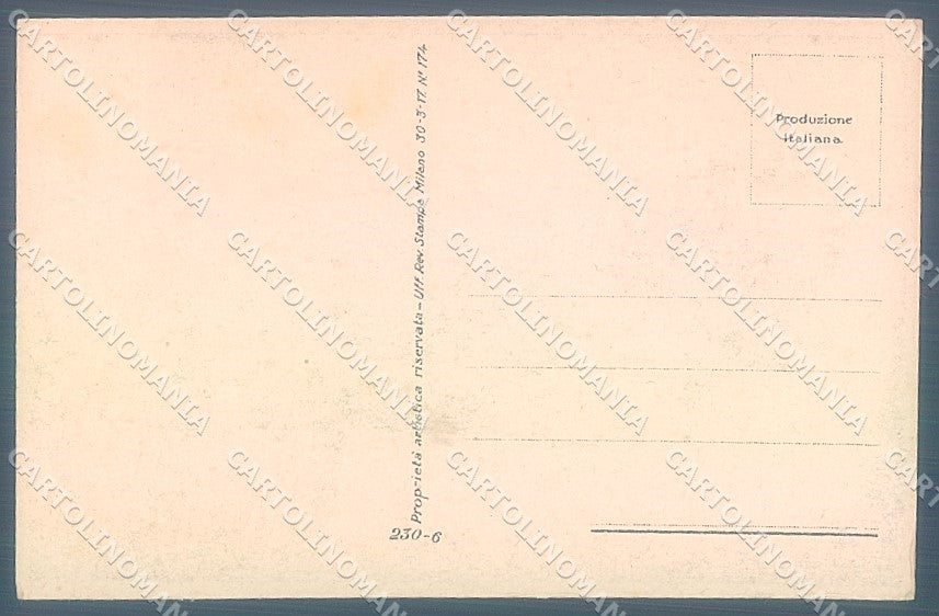 Artist Signed Mauzan Glamour Fashion Lady Mode Hat serie 230-6 postcard HR3446 – retro