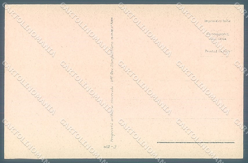 Artist Signed Bompard Lady Romantic Couple serie 412-3 postcard HR3455 – retro