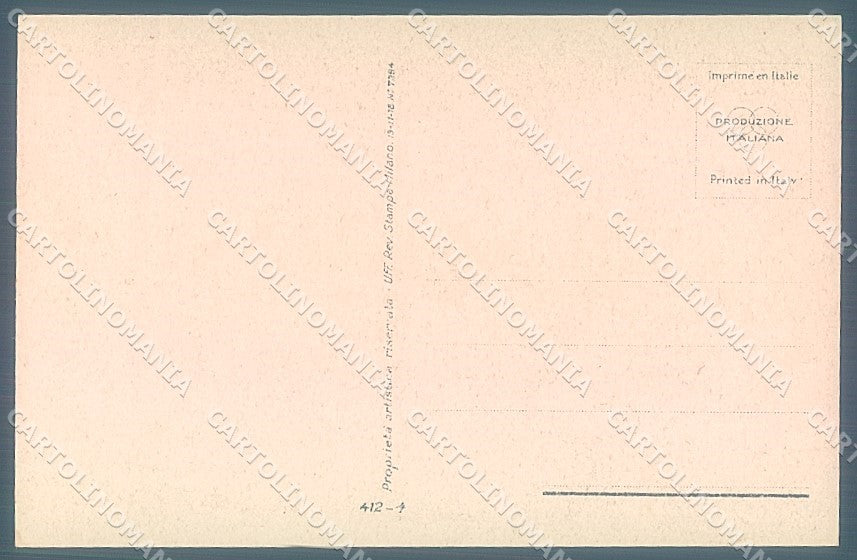 Artist Signed Bompard Lady Romantic Couple serie 412-4 postcard HR3456 – retro
