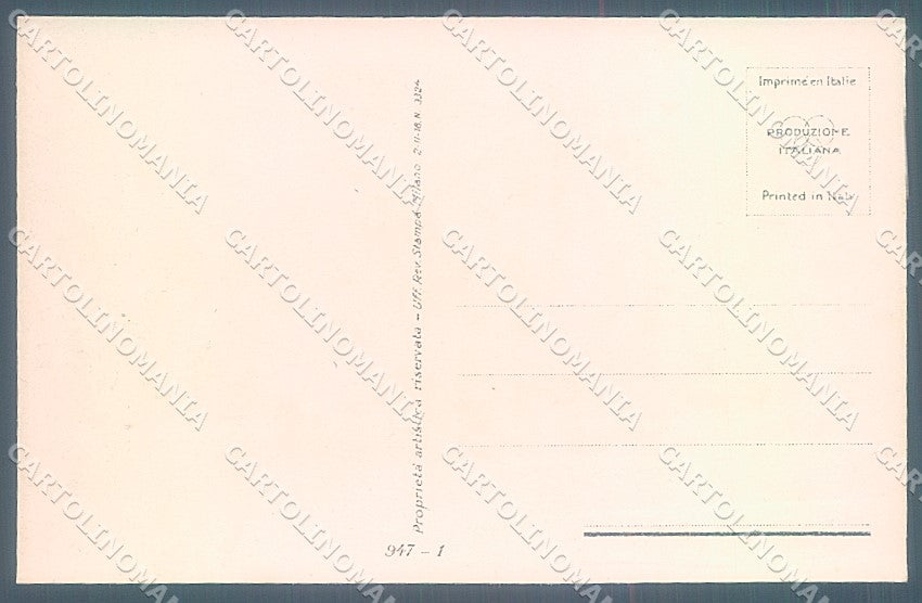 Artist Signed Bompard Lady Romantic Couple serie 947-1 postcard HR3459 – retro