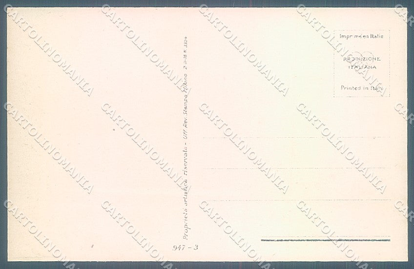 Artist Signed Bompard Lady Romantic Couple serie 947-3 postcard HR3461 – retro