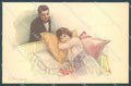 Artist Signed Bompard Lady Romantic Couple serie 947-5 postcard HR3463 – fronte