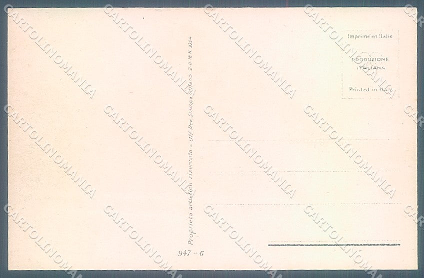 Artist Signed Bompard Lady Romantic Couple serie 947-6 postcard HR3464 – retro