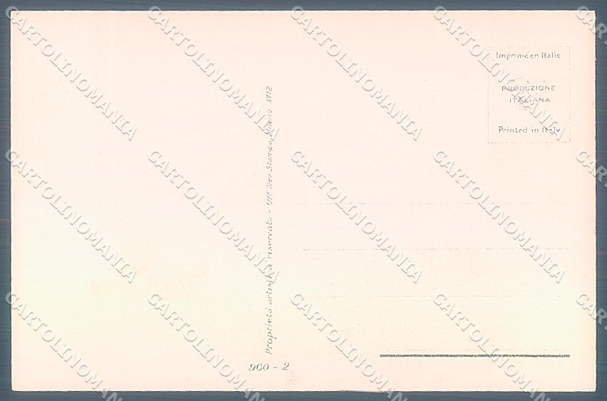 Artist Signed Bompard Lady Romantic Couple serie 960-2 postcard HR3472 – retro