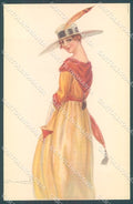 Artist Signed Bompard Glamour Fashion Lady serie 951-3 postcard HR3479 – fronte