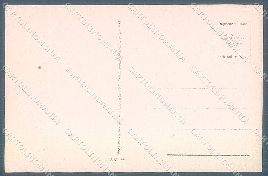 Artist Signed Bompard Glamour Fashion Lady serie 951-4 postcard HR3480 – retro