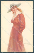 Artist Signed Bompard Glamour Fashion Lady serie 951-6 postcard HR3482 – fronte