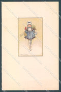 Artist Signed Bompard Girl Child Christmas serie 590M-1 postcard HR3483 – fronte
