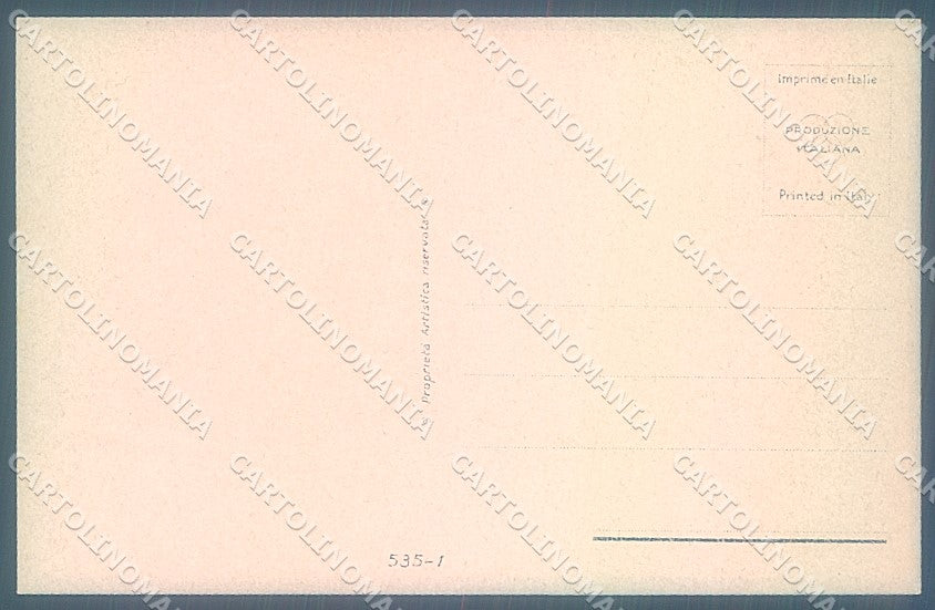 Artist Signed Bompard Lady Romantic Couple serie 535-1 postcard HR3493 – retro