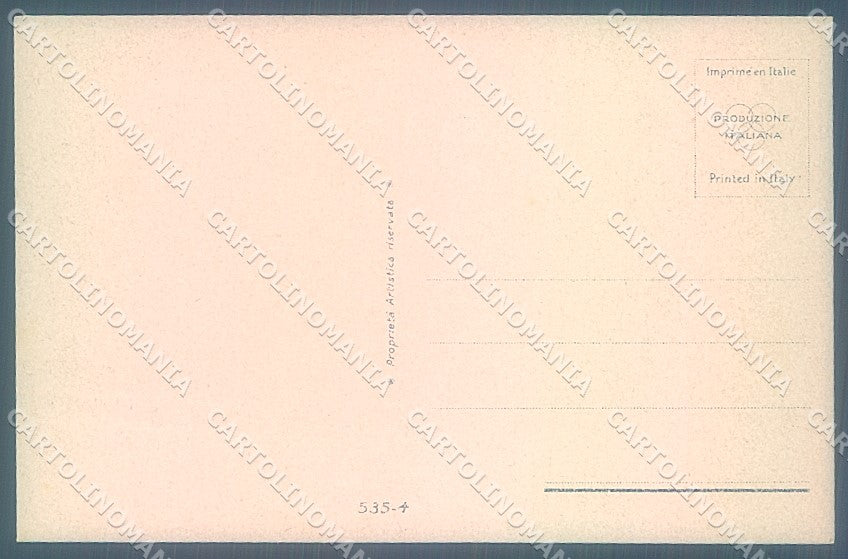 Artist Signed Bompard Lady Romantic Couple serie 535-4 postcard HR3496 – retro