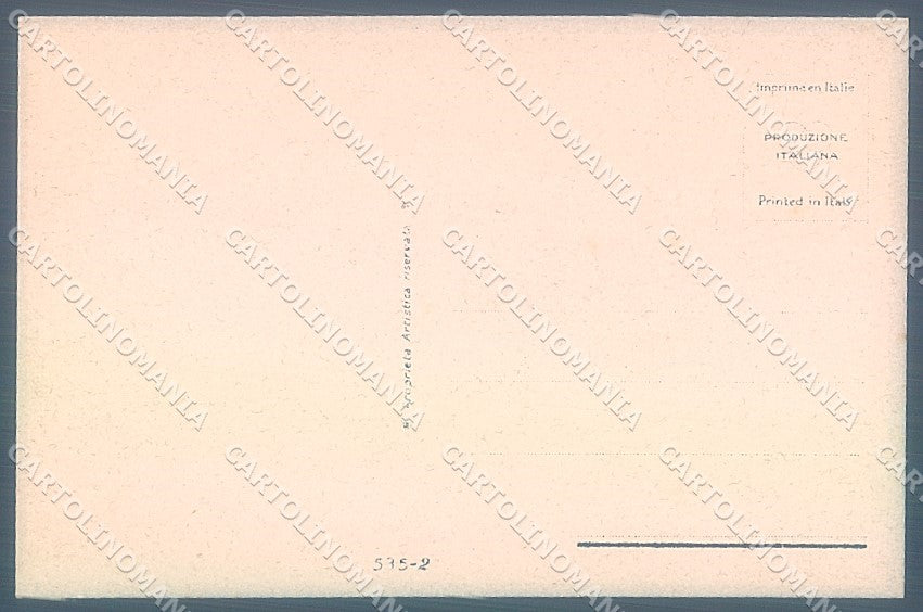 Artist Signed Bompard Lady Romantic Couple serie 535-2 postcard HR3498 – retro
