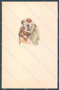Artist Signed Bompard Lady Romantic Couple serie 548M-1 postcard HR3501 – fronte