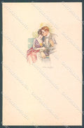 Artist Signed Bompard Lady Romantic Couple serie 548M-3 postcard HR3503 – fronte