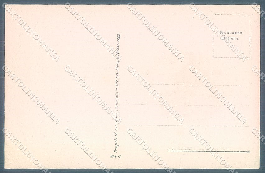 Artist Signed Bompard Glamour Fashion Lady Hat serie 914-1 postcard HR3535 – retro