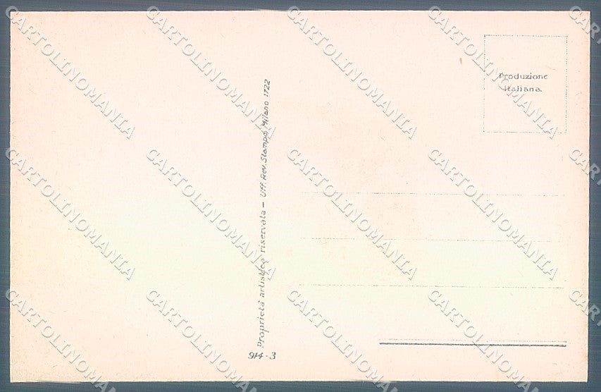 Artist Signed Bompard Glamour Fashion Lady Hat serie 914-3 postcard HR3537 – retro