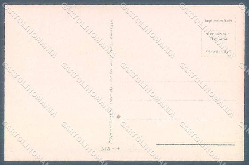 Artist Signed Bompard Glamour Fashion Lady Sofa serie 948-4 postcard HR3544 – retro