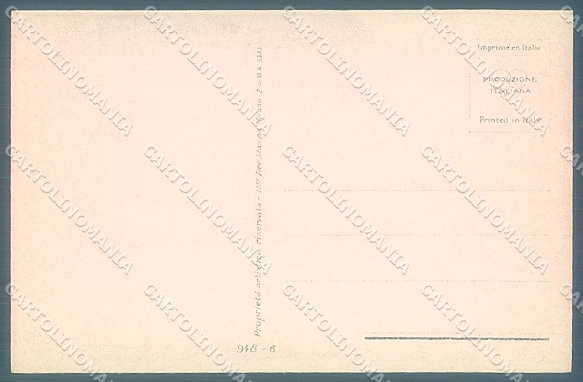 Artist Signed Bompard Glamour Fashion Lady Sofa serie 948-6 postcard HR3546 – retro