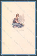Artist Signed Bompard Glamour Fashion Lady Book serie 512-5 postcard HR3551 – fronte