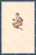 Artist Signed Bompard Glamour Fashion Lady Book serie 512-6 postcard HR3552 – fronte