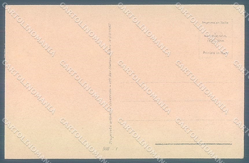 Artist Signed Bompard Lady Romantic Couple serie 988-1 postcard HR3559 – retro