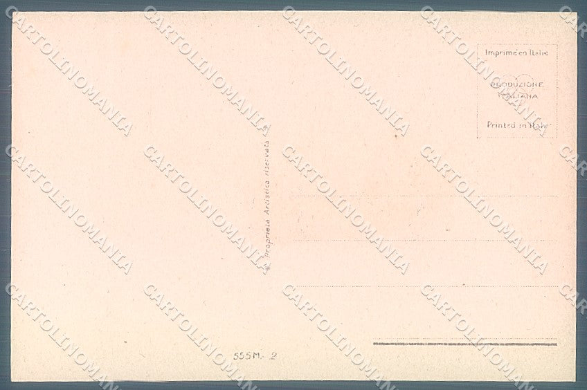 Artist Signed Bompard Glamour Fashion Lady Dog serie 555M-2 postcard HR3570 – retro