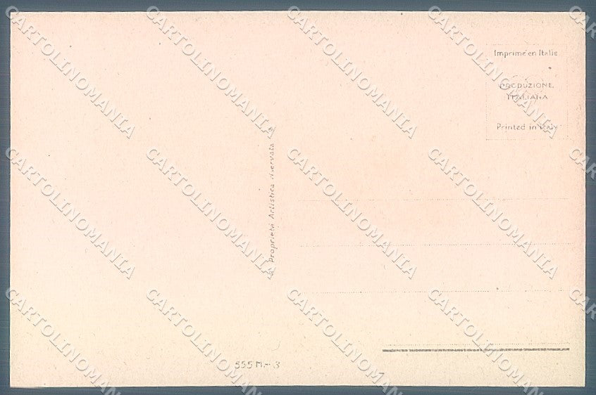 Artist Signed Bompard Glamour Fashion Lady Dog serie 555M-3 postcard HR3571 – retro