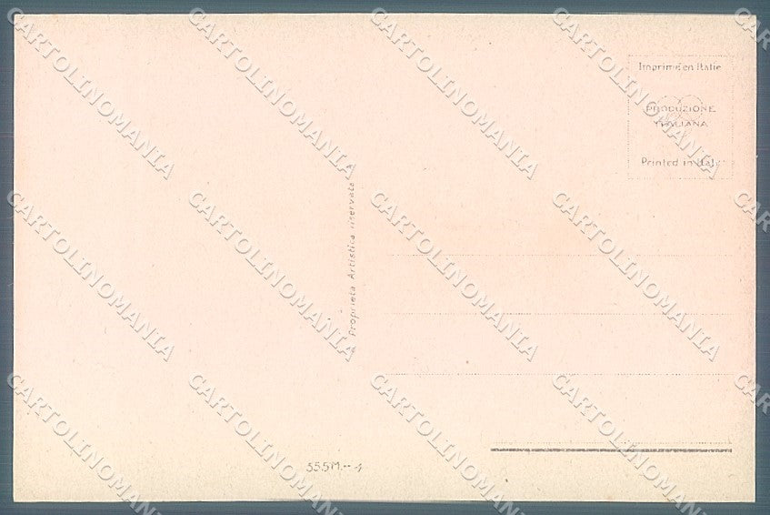 Artist Signed Bompard Glamour Fashion Lady Dog serie 555M-4 postcard HR3572 – retro