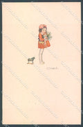 Artist Signed Bompard Child Christmas Toys Doll Mistletoe serie 589M-2 pc HR3574 – fronte