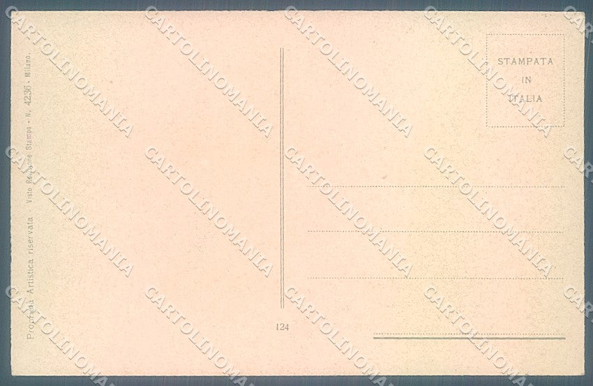 Artist Signed Busi Lady Romantic Couple Kissing serie 124 postcard HR3627 – retro
