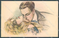 Artist Signed Busi Lady Romantic Couple Kissing serie 124  postcard HR3628 – fronte