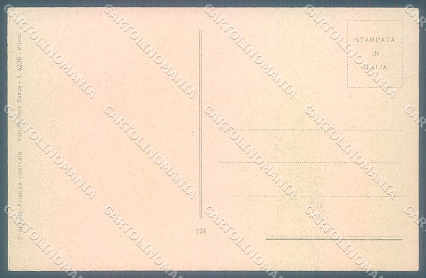 Artist Signed Busi Lady Romantic Couple Kissing serie 124  postcard HR3629 – retro