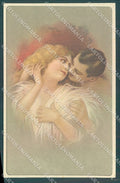 Artist Signed Guerzoni Lady Romantic Couple serie 831-2 postcard HR3640 – fronte