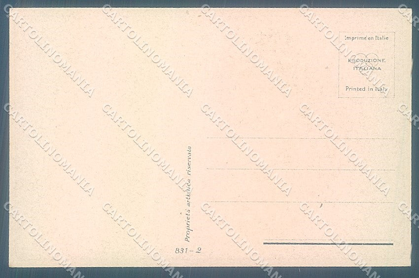 Artist Signed Guerzoni Lady Romantic Couple serie 831-2 postcard HR3640 – retro