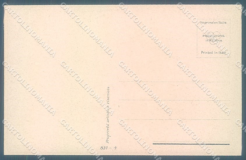 Artist Signed Guerzoni Lady Romantic Couple serie 831-4 postcard HR3642 – retro