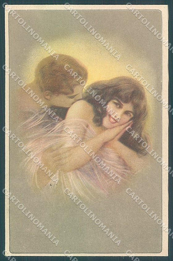 Artist Signed Guerzoni Lady Romantic Couple serie 831-5 postcard HR3643 – fronte