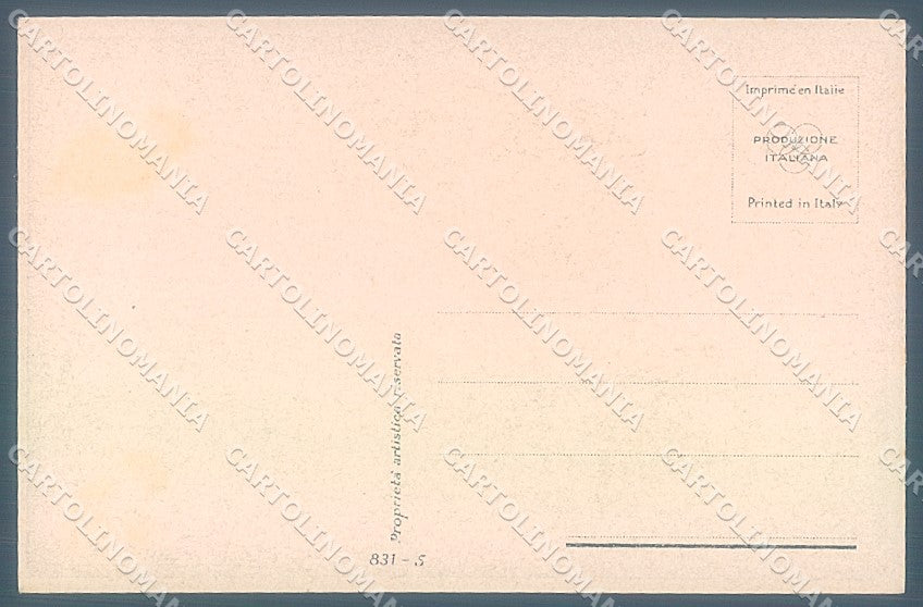 Artist Signed Guerzoni Lady Romantic Couple serie 831-5 postcard HR3643 – retro