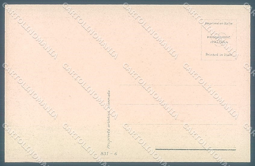Artist Signed Guerzoni Lady Romantic Couple serie 831-6 postcard HR3644 – retro