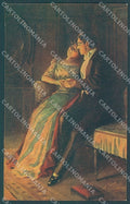 Artist Signed Villani Lady Romantic Couple serie 7035 postcard HR3649 – fronte