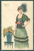 Artist Signed Rappini Glamour Fashion Lady serie 2021 postcard HR3658 – fronte