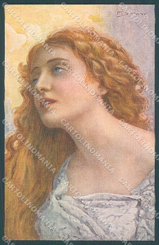 Artist Signed Spotti Lady Actress Lyda Borelli serie 110-3 postcard HR3679 – fronte